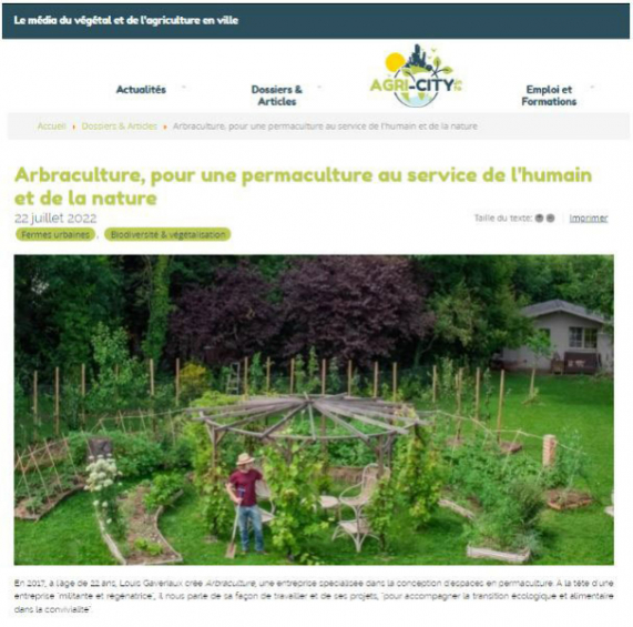 Arbraculture dans la presse et les médias