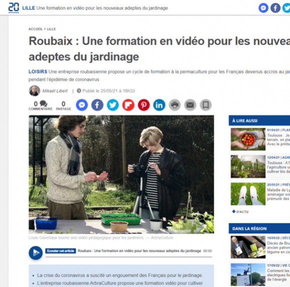 Arbraculture dans la presse et les médias