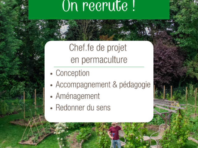 Nous cherchons un.e chef.fe de projet en permaculture (freelance) ! Rejoins la transition